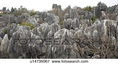 Stock Photo - China, Yunnan Province, The Stone Forest.. Fotosearch
