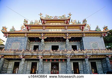 Architecture of temple in Jiu Fen, Ruifang, Taipei County, Taiwan View Large Photo Image Picture - Architecture of temple in Jiu Fen, Ruifang, Taipei County, Taiwan. Fotosearch