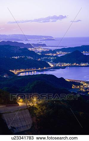 Beautiful scenery in the dusk of Ruifang, Taipei County, Taiwan View Large Photo Image Stock Image - Beautiful scenery in the dusk of Ruifang, Taipei County, Taiwan. Fotosearch