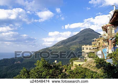 Picture - Beautiful scenery of Jiu Fen, Ruifang in Taipei County, Taiwan. Fotosearch