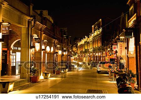 Illuminated traditional street in Sanxia Town, Taipei County, Taiwan View Large Photo Image Stock Image - Illuminated traditional street in Sanxia Town, Taipei County, Taiwan. Fotosearch