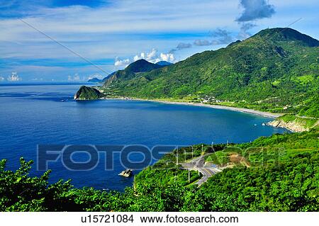 "Beautiful scenery of Taiwan coastline, Taitung, Bachi, " View Large Photo Image Picture - "Beautiful scenery of Taiwan coastline, Taitung, Bachi, ". Fotosearch