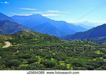 Stock Photo - "Beautiful scenery of Taiwan mountain, Nantou, ". Fotosearch