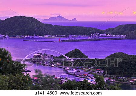 Stock Image - "Beautiful scenery of Taiwan, Yilan, Nanfangao, ". Fotosearch