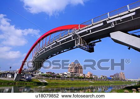 Stock Image - "Taiwan, Taipei, Rainbow bridge". Fotosearch