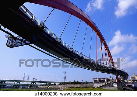 Stock Photo - "Taiwan, Taipei, Rainbow bridge". Fotosearch