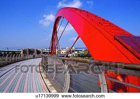 Stock Photo - "Taiwan, Taipei, Rainbow bridge". Fotosearch
