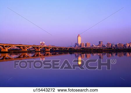 Stock Image - "Taiwan, Taipei, Zhongxiao Bridge". Fotosearch