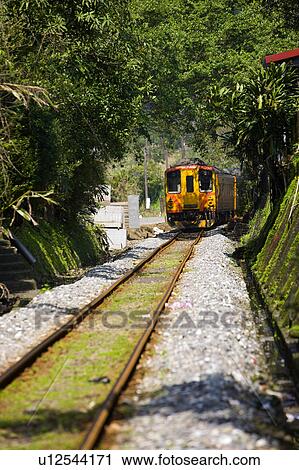 Stock Image - "Taiwan, Taipei, Pingsi, Jingtong, Train, ". Fotosearch