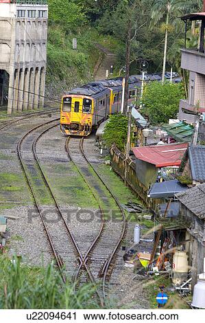 Stock Image - "Taiwan, Taipei, Pingsi, Jingtong, Train, ". Fotosearch