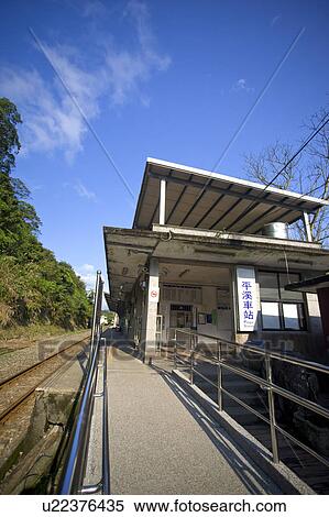 Stock Photography - "Taiwan, Taipei, Pingsi, Pingsi Train Station, ". Fotosearch