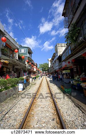 "Taiwan, Taipei, Pingsi, Shifen, " View Large Photo Image Stock Image - "Taiwan, Taipei, Pingsi, Shifen, ". Fotosearch