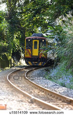 Stock Photo - "Taiwan, Taipei, Pingsi, Shifen, Train, ". Fotosearch