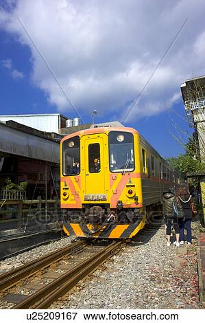 "Taiwan, Taipei, Pingsi, Shifen, Train, " View Large Photo Image Stock Photo - "Taiwan, Taipei, Pingsi, Shifen, Train, ". Fotosearch
