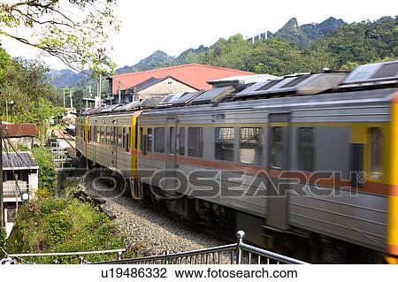 Stock Image - "Taiwan, Taipei, Pingsi, Train, ". Fotosearch