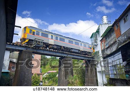 Stock Photo - "Taiwan, Taipei, Pingsi, Train, ". Fotosearch