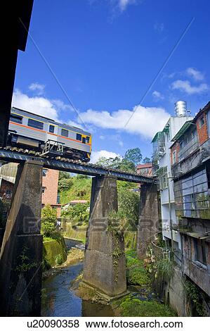 Stock Photo - "Taiwan, Taipei, Pingsi, Train, ". Fotosearch