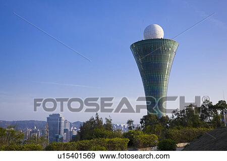Stock Photo - "Asia, China, Fujian, Xiamen, Bright Pearl On The Sea Sightseeing Tower". Fotosearch