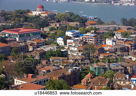 Stock Image - "Asia, China, Fujian, Xiamen, Gulangyu". Fotosearch