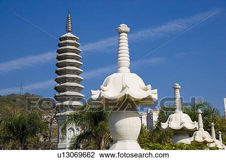 Stock Image - "Asia, China, Fujian, Xiamen, Nanputuo". Fotosearch