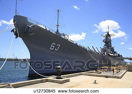 Stock Photography - "Battleship Missouri Memorial, Hawaii, U. S. A. ". Fotosearch