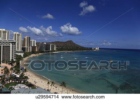 "Beach Resort, Honolulu, Hawaii, U. S. A. " View Large Photo Image Picture - "Beach Resort, Honolulu, Hawaii, U. S. A. ". Fotosearch