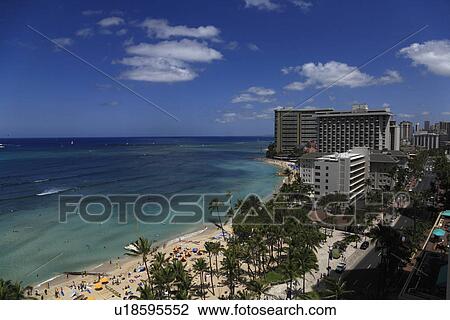 "Beach Resort, Honolulu, Hawaii, U. S. A. " View Large Photo Image Stock Image - "Beach Resort, Honolulu, Hawaii, U. S. A. ". Fotosearch