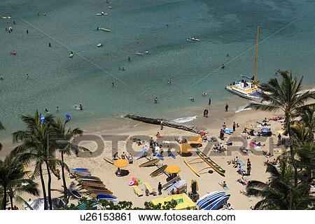 "Beach Resort, Honolulu, Hawaii, U. S. A. " View Large Photo Image Stock Image - "Beach Resort, Honolulu, Hawaii, U. S. A. ". Fotosearch