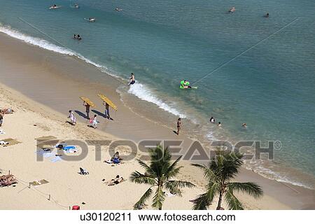 "Beach Resort, Honolulu, Hawaii, U. S. A. " View Large Photo Image Stock Image - "Beach Resort, Honolulu, Hawaii, U. S. A. ". Fotosearch