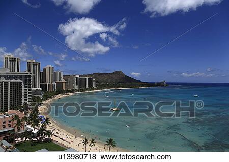 "Beach Resort, Honolulu, Hawaii, U. S. A. " View Large Photo Image Stock Photo - "Beach Resort, Honolulu, Hawaii, U. S. A. ". Fotosearch