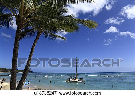 "Beach Resort, Honolulu, Hawaii, U. S. A. " View Large Photo Image Stock Photo - "Beach Resort, Honolulu, Hawaii, U. S. A. ". Fotosearch