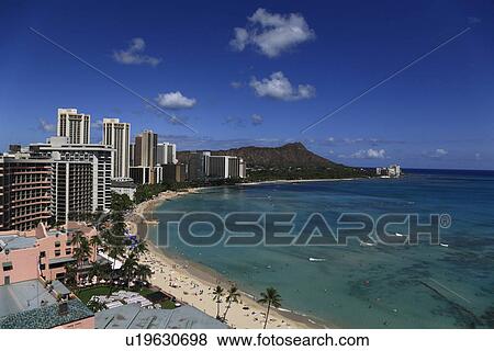 "Beach Resort, Honolulu, Hawaii, U. S. A. " View Large Photo Image Stock Photo - "Beach Resort, Honolulu, Hawaii, U. S. A. ". Fotosearch
