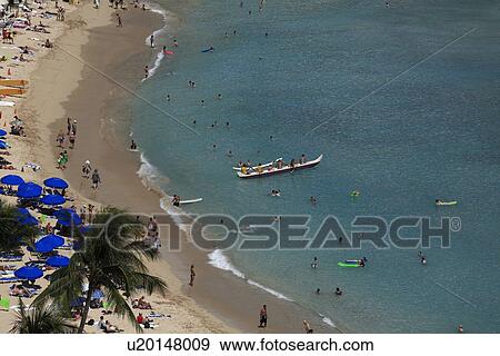 "Beach Resort, Honolulu, Hawaii, U. S. A. " View Large Photo Image Stock Photo - "Beach Resort, Honolulu, Hawaii, U. S. A. ". Fotosearch