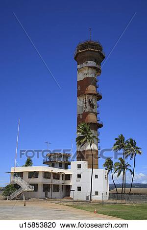 Stock Image - "Control Tower Of Ford Island, Hawaii, U. S. A. ". Fotosearch