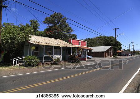 Stock Photography - "Downtown of Haleiwa, Hawaii, U. S. A. ". Fotosearch