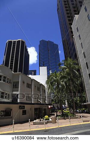 "Downtown of Waikiki, Honolulu, Hawaii, U. S. A. " View Large Photo Image Picture - "Downtown of Waikiki, Honolulu, Hawaii, U. S. A. ". Fotosearch