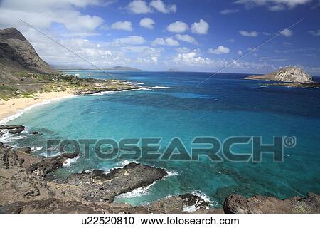 "Kualoa Beach, Hawaii, U. S. A. " View Large Photo Image Stock Image - "Kualoa Beach, Hawaii, U. S. A. ". Fotosearch
