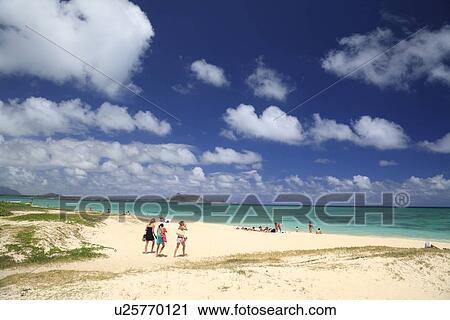 Stock Image - "Lanikai Beach, Hawaii, U. S. A. ". Fotosearch