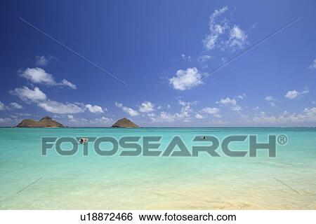 "Lanikai Beach, Hawaii, U. S. A. " View Large Photo Image Stock Photograph - "Lanikai Beach, Hawaii, U. S. A. ". Fotosearch