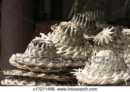 Palm Leaf Hat View Large Photo Image Stock Photo - Palm Leaf Hat. Fotosearch