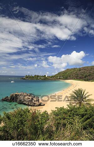 Stock Image - "Waimea Bay Beach, Hawaii, U. S. A. ". Fotosearch