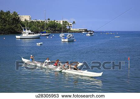 "Boat In Keauhou Bay, Hawaii, U. S. A. " View Large Photo Image Stock Image - "Boat In Keauhou Bay, Hawaii, U. S. A. ". Fotosearch