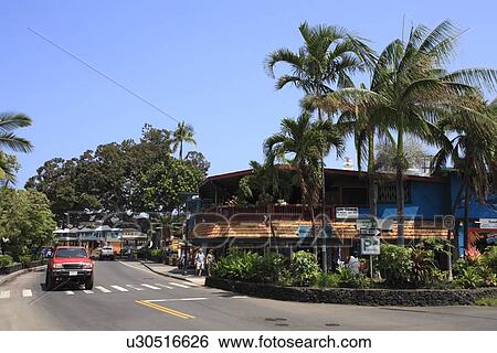 "Downtown Of Kona Coast, Hawaii, U. S. A. " View Large Photo Image Stock Photograph - "Downtown Of Kona Coast, Hawaii, U. S. A. ". Fotosearch
