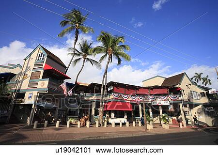 Stock Image - "Downtown Of Lahaina, Maui, Hawaii, U. S. A. ". Fotosearch