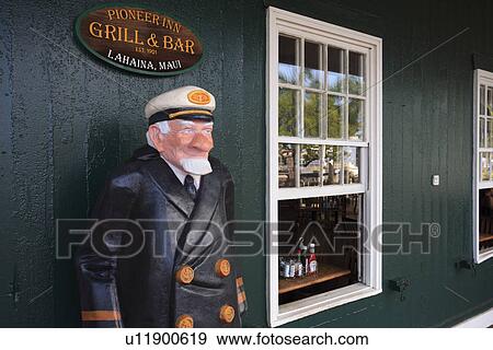 Stock Photo - "Downtown Of Lahaina, Maui, Hawaii, U. S. A. ". Fotosearch