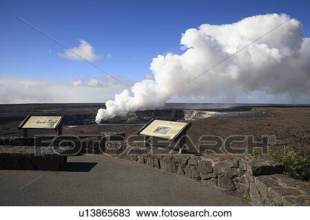 Stock Image - "Halemaumau Crater, Hawaii, U. S. A. ". Fotosearch