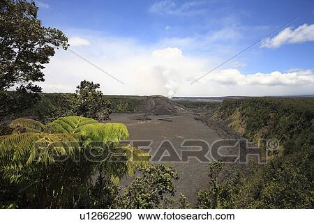 "Kilauea Iki Crater, Hawaii, U. S. A. " View Large Photo Image Stock Image - "Kilauea Iki Crater, Hawaii, U. S. A. ". Fotosearch