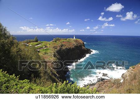 Stock Photograph - "Kilauea Lighthouse, Kauai, Hawaii, U. S. A. ". Fotosearch