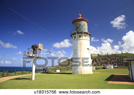 Stock Photograph - "Kilauea Lighthouse, Kauai, Hawaii, U. S. A. ". Fotosearch