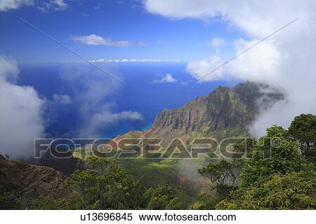 "Napali Coast, Kauai, Hawaii, U. S. A. " View Large Photo Image Stock Photography - "Napali Coast, Kauai, Hawaii, U. S. A. ". Fotosearch